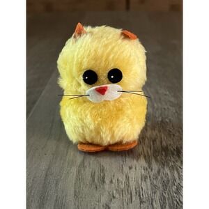 Wallace Berrie & Co 1972 Vintage Plush Kitten Cat Fluffy Yellow‎ 3" Good Cond!